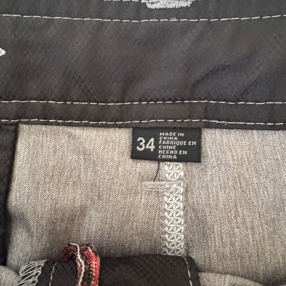 O'Neill Hybrid Men's Gray Flat Front Shorts - Picture 6 of 6